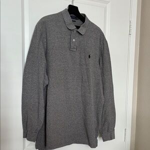 Polo Ralph Lauren Gray Polo Long Sleeve Shirt